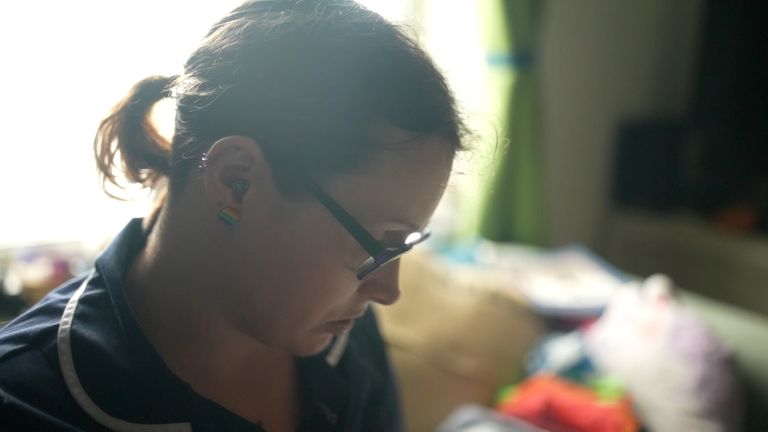Katie loves her job as a nurse, but struggles with the cost of living