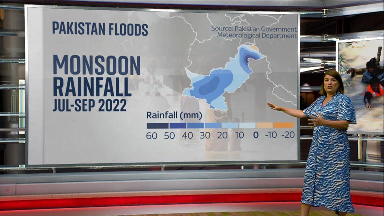 Laura Bundock sees what is causing mass flooding in Pakistan