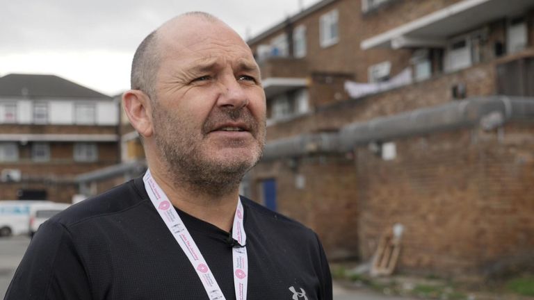 Youth intervention worker Paul Walmsley, who works for Halcyon Days and Nobody Left Behind