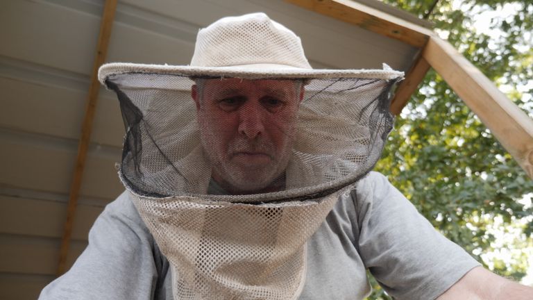 Ron Silver is a beekeeper