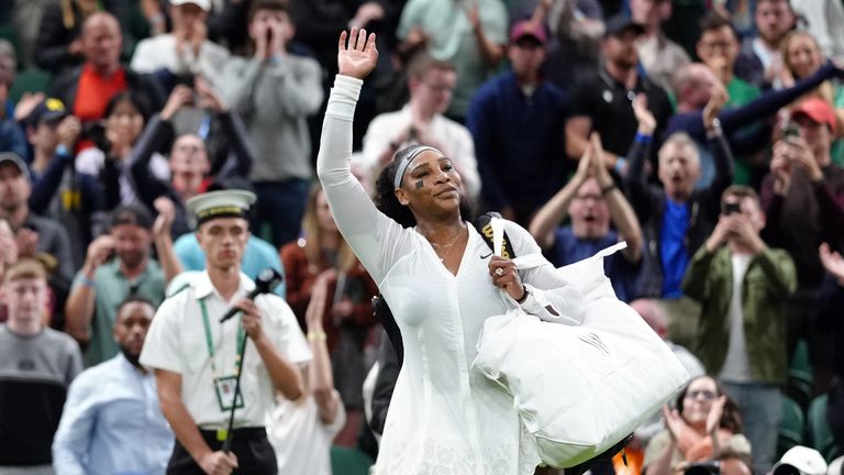File photo dated 28-06-2022 of Serena Williams, who hinted that retirement might not be far away after winning her first singles match for more than a year. Issue date: Tuesday August 9, 2022.

