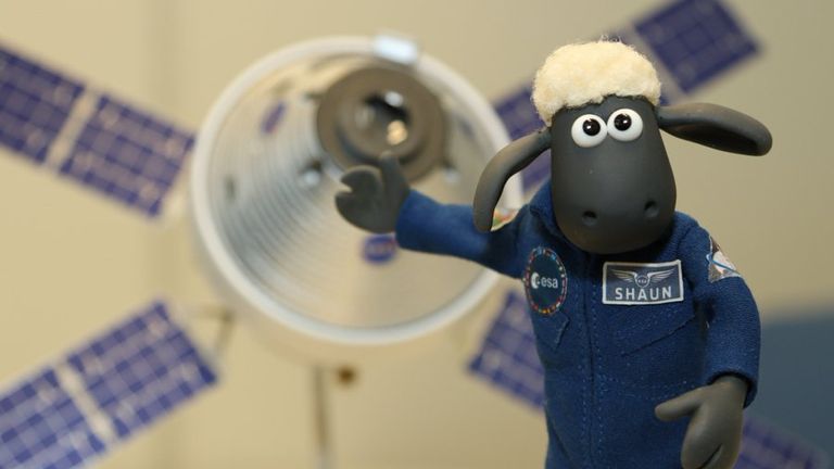 Shaun the Sheep has been named aboard the Artemis I lunar mission. Pic: Aardman