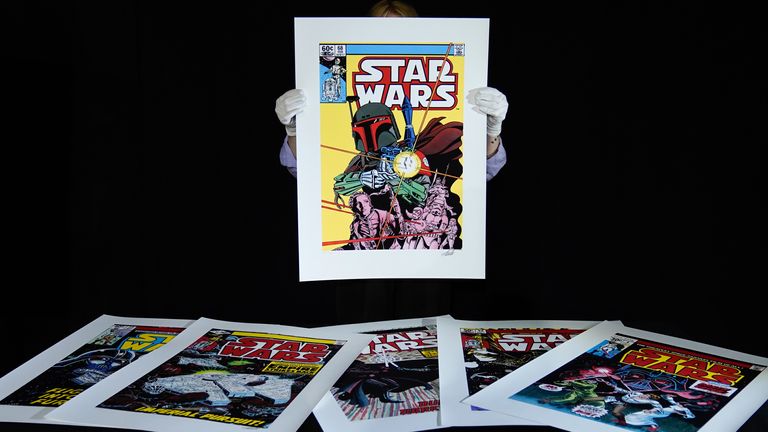Star Wars & # 39;  Giclee & # 39;  signed print by Stan Lee, 2015 