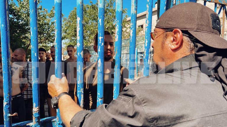 Steven Seagal visit to  Russian prison camp in Ukraine which is based in Olenivka in the Donetsk region of eastern Ukraine