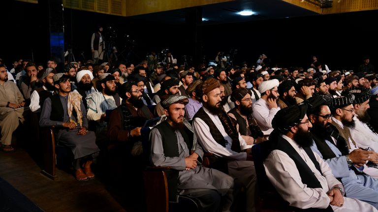 The Taliban held a televised media event a year after taking control of Afghanistan