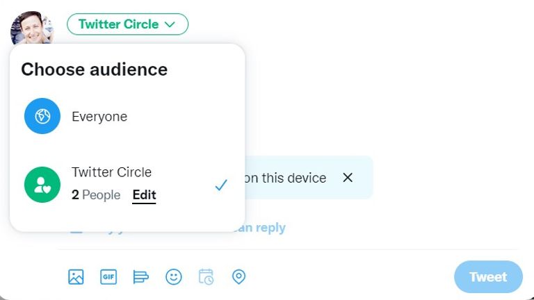 Twitter announces the launch of Twitter Circle - allowing users to send tweets to a small, select group rather than the full Twitterverse