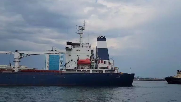 Razoni - first ship leaves Ukrainain port of Odesa since war began
Source: Ukraine’s minister of infrastructure, Oleksandr Kubrakov,