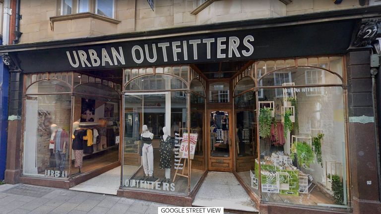 Police officer who urinated in an Urban Outfitters shop to keep her job