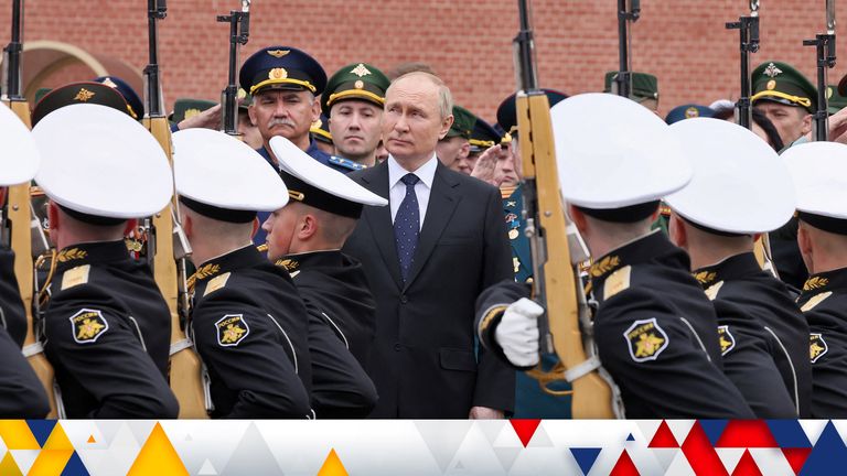 Russian President Vladimir Putin attends a wreath-laying ceremony, which marks the anniversary of the beginning of the Great Patriotic War against Nazi Germany in 1941, at the Tomb of the Unknown Soldier by the Kremlin wall in Moscow, Russia June 22, 2022. Sputnik/Mikhail Metzel/Kremlin via REUTERS ATTENTION EDITORS - THIS IMAGE WAS PROVIDED BY A THIRD PARTY.