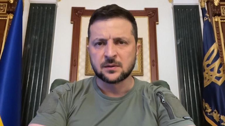 Volodymyr Zelenskyy says Ukraine will push the Russian military back to the border