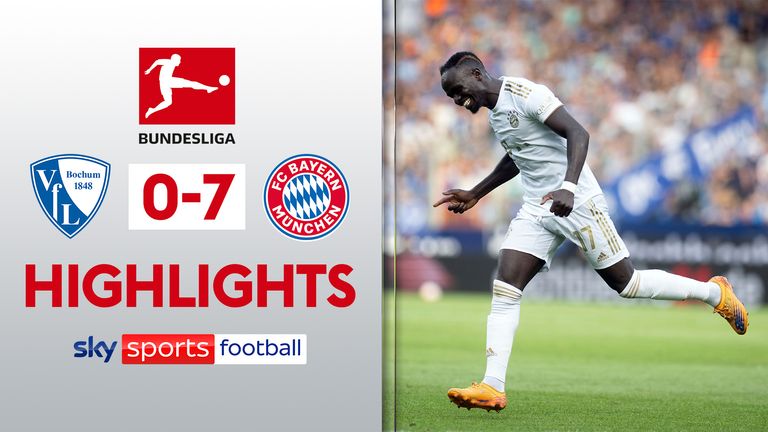 Sadio Mane scores twice as Bayern thrash Bochum
