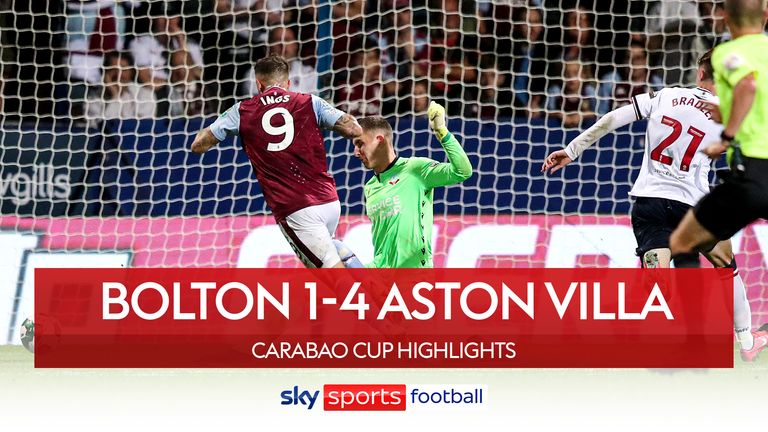 Bolton 1-4 Aston Villa | Carabao Cup highlights