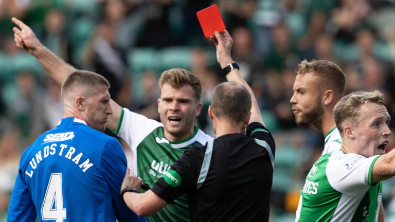 Hibernian 2-2 Rangers: John Lundstram, Alfredo Morelos red cards and penalty incidents analysed by Scott Allan