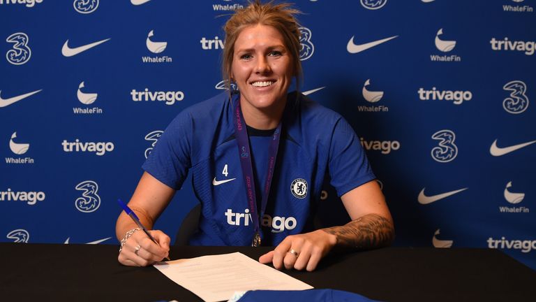 Millie Bright has signed a new three-year contract with Chelsea