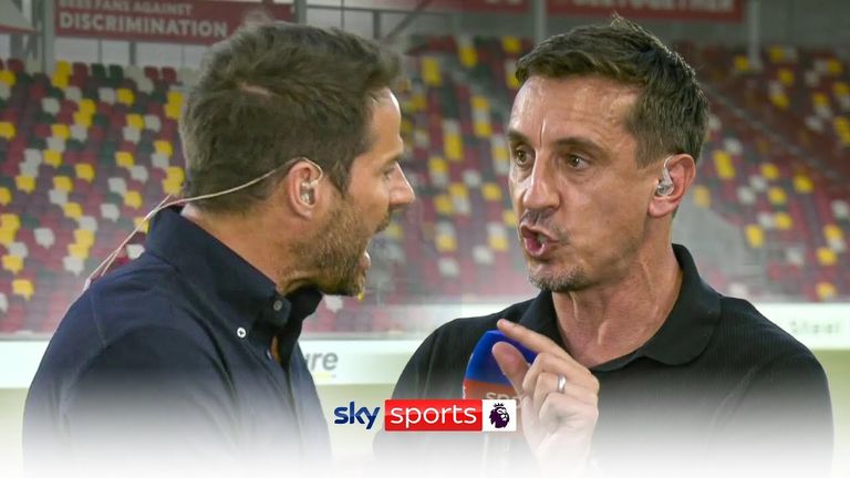 Gary Neville and Jamie Redknapp’s passionate Man Utd debate