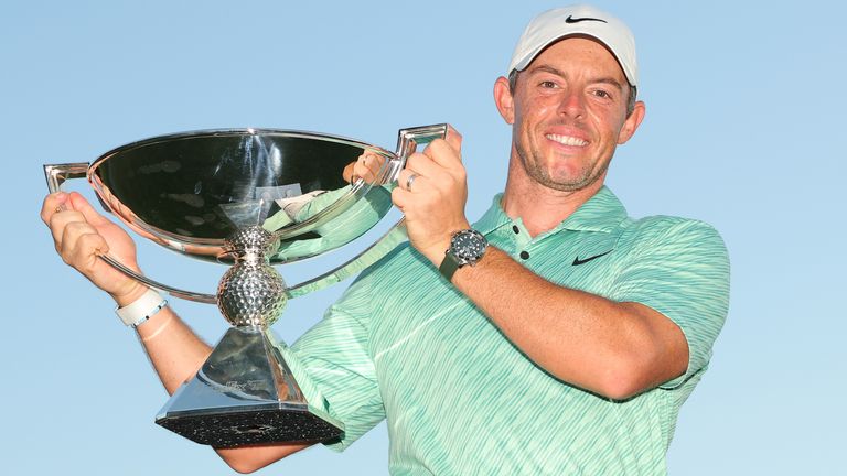 Rory McIlroy has won the FedExCup for a third time