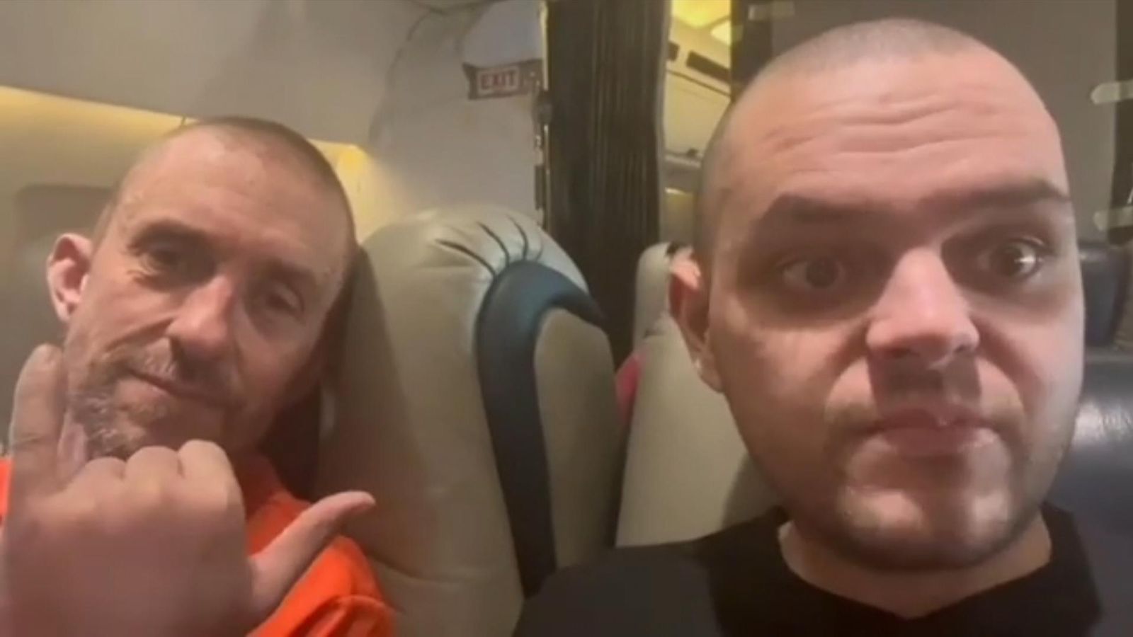 'We're now out of the danger zone' British POWs Aiden Aslin and Shaun