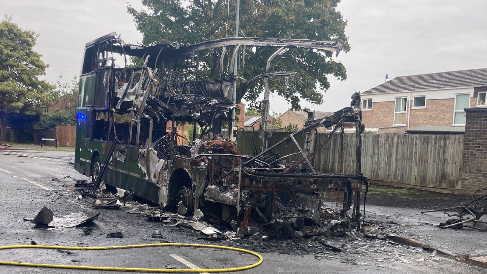 Driver praised for 'fast actions' after bus taking children to school