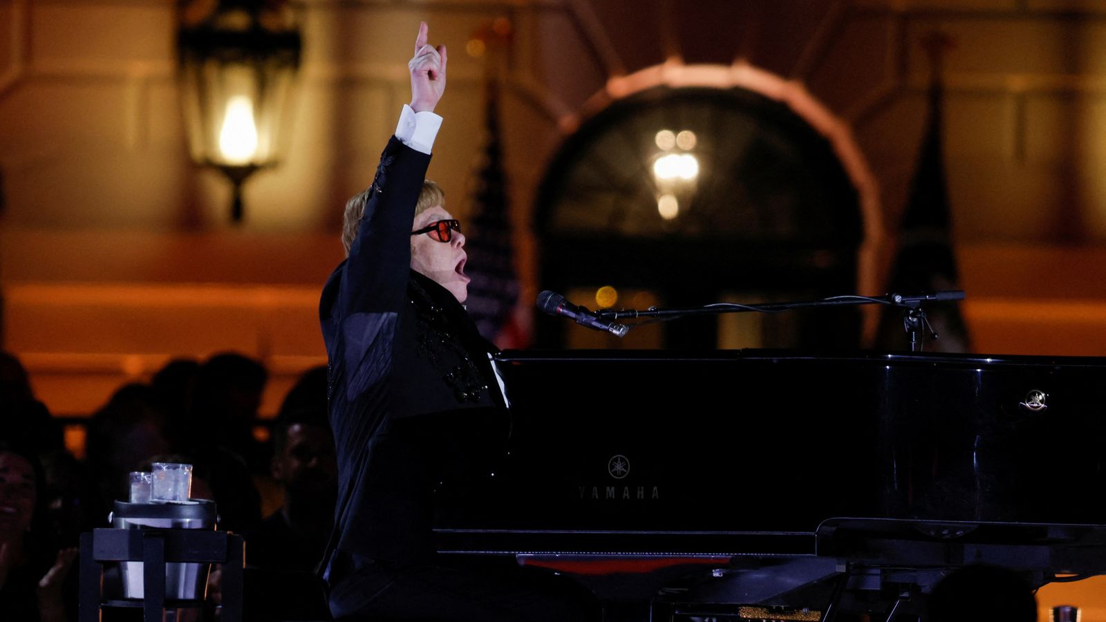 Elton John in tears as President Biden surprises him with medal at