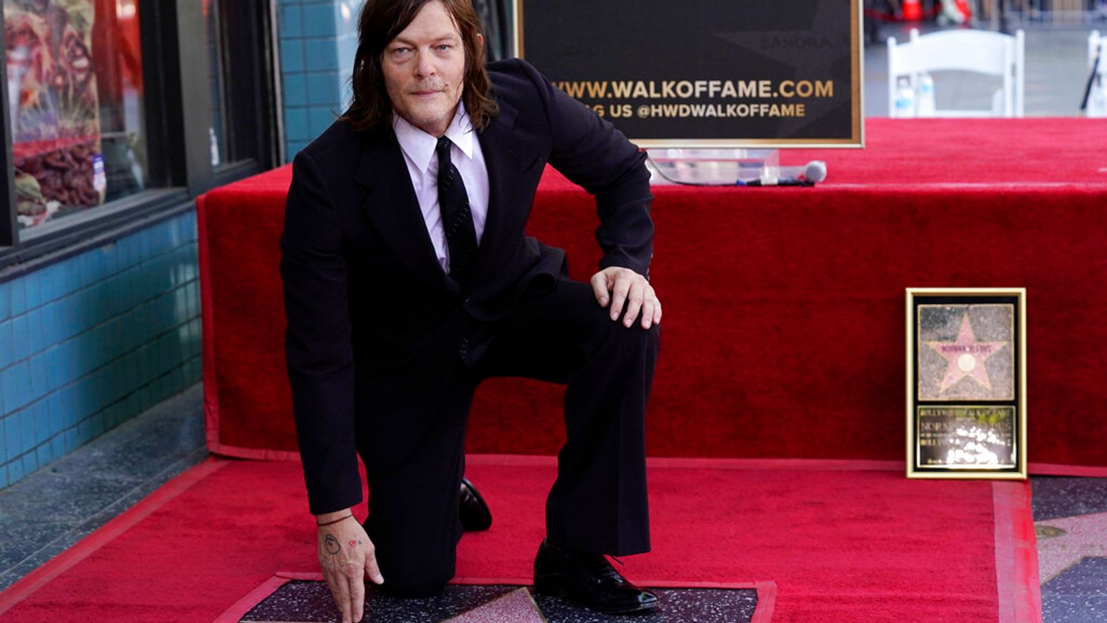 The Walking Dead star Norman Reedus gets a star on Hollywood's Walk of Fame