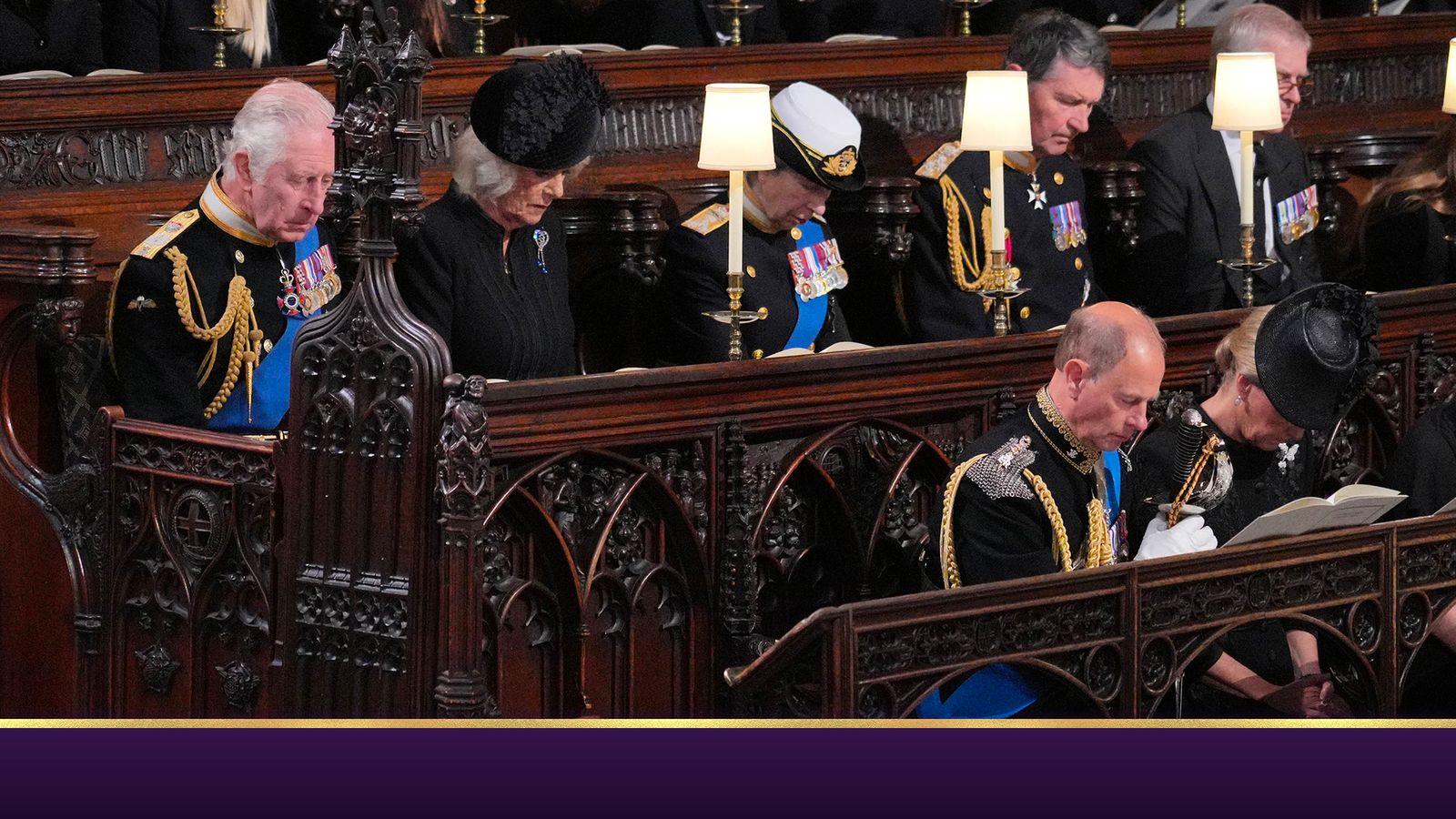 The monarch’s seat: King Charles III take his place in St George’s Chapel in Windsor | UK News