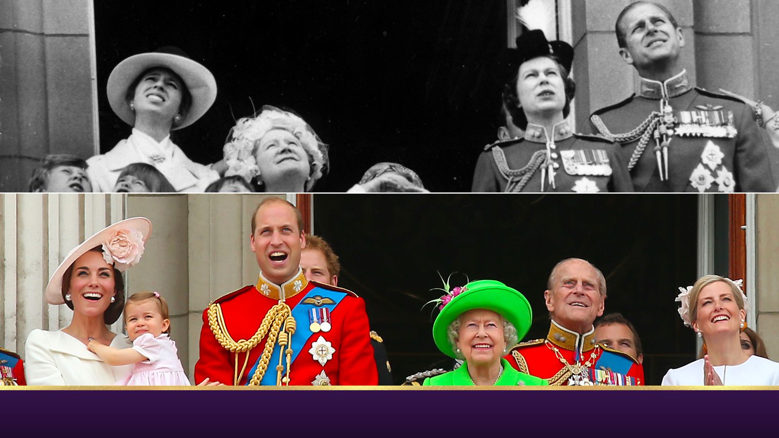 Seven decades of balcony moments celebrating the Queen's 70-year