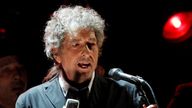 Bob Dylan performing in 2012