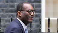 Britain&#39;s Chancellor Kwasi Kwarteng on his way to deliver his mini budget last Friday Pic: AP