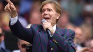 All England Lawn Tennis and Croquet Club, London, Britain - July 3, 2022 Singer Cliff Richard during centre court centenary celebrations REUTERS/Hannah Mckay