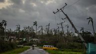 Damaged power lines in Pinar del Rio, Cuba  (AP Photo/Ramon Espinosa)