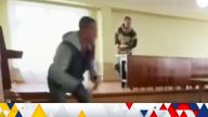 The gunman opened fire at a conscription office in the town of Ust-Ilimsk, Irkutsk - critically wounding a military recruitment officer.

