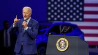 US President Joe Biden spoke to 60 Minutes from the Detroit Auto Show