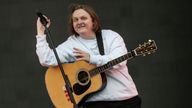 Scottish artist Lewis Capaldi performs during the NorthSide Festival in Aarhus, Denmark, June 3, 2022. Picture taken June 3, 2022. Ritzau Scanpix/Helle Arensbak via REUTERS ATTENTION EDITORS - THIS IMAGE WAS PROVIDED BY A THIRD PARTY. DENMARK OUT. NO COMMERCIAL OR EDITORIAL SALES IN DENMARK.