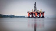 An oil rig near Invergordon, Scotland