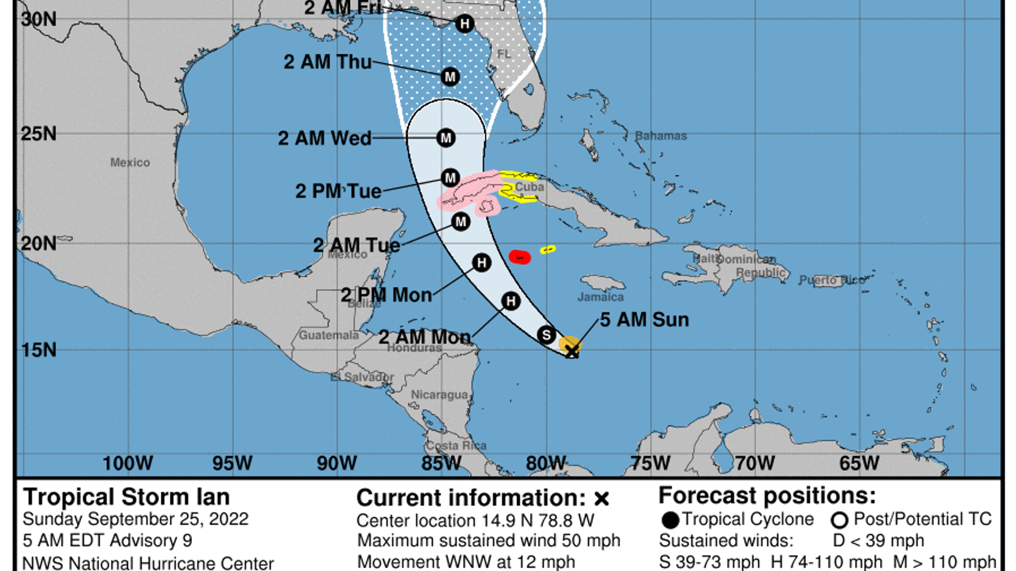 Florida Emergency Declared With Tropical Storm Ian Set To Strengthen As ...