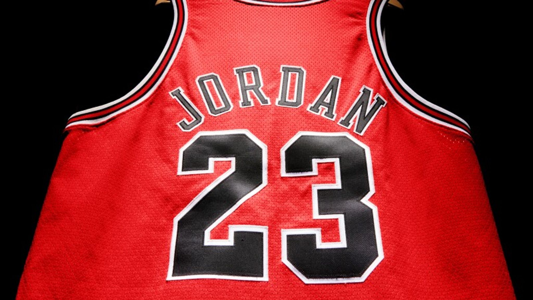 Basketball jersey worn by Michael Jordan sells for recordbreaking 10.1m