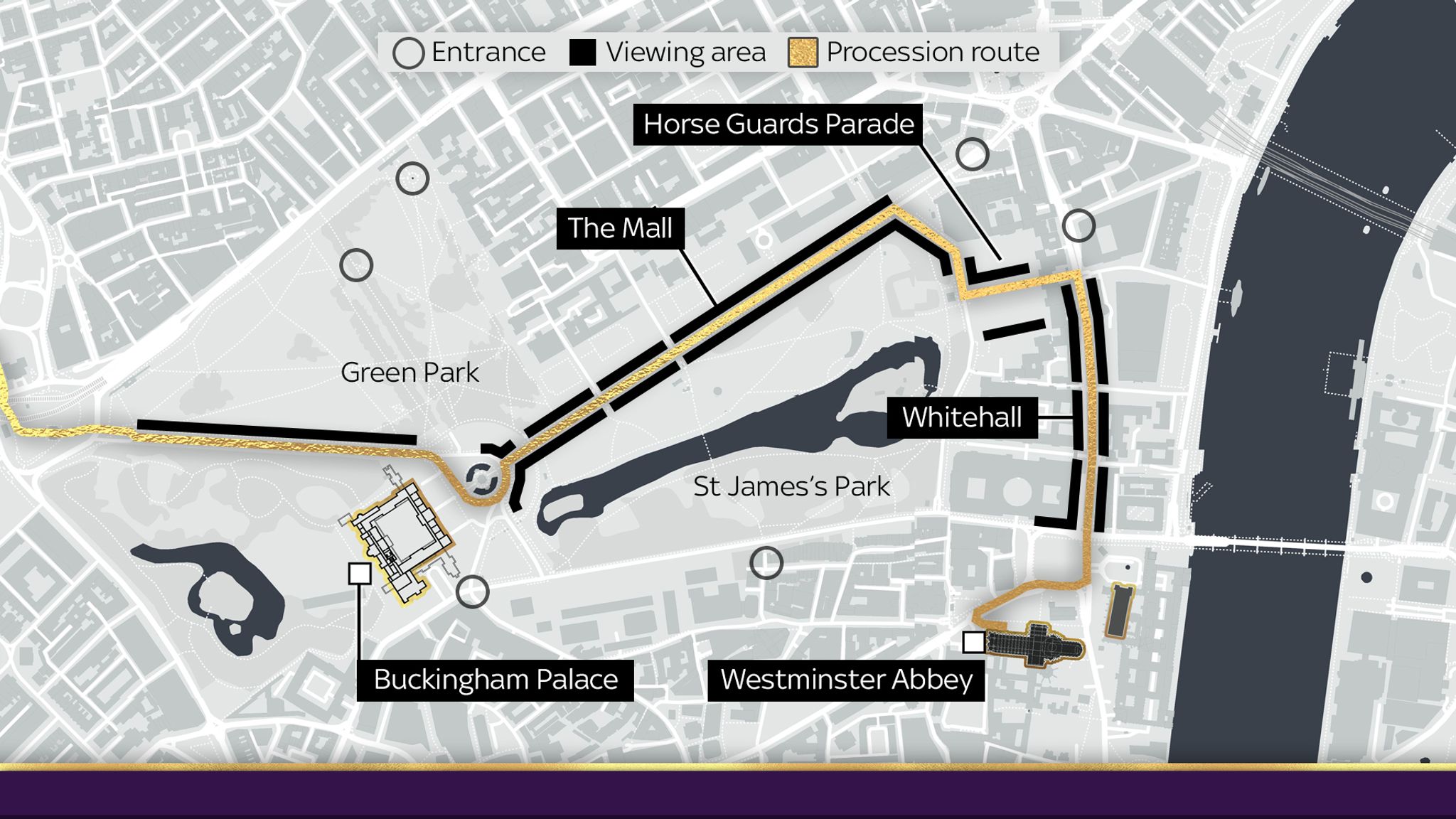 London to Windsor route revealed where thousands can see Queen's coffin