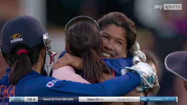 Goswami takes her final wicket in outstanding 20-year career