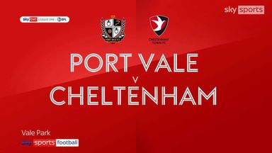 Port Vale 2-2 Cheltenham