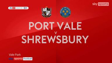 Port Vale 2-1 Shrewsbury Town