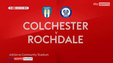 Colchester 0-1 Rochdale