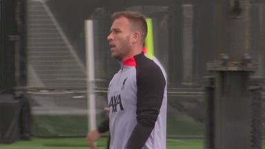 Arthur trains ahead of possible Liverpool debut, Henderson unavailable