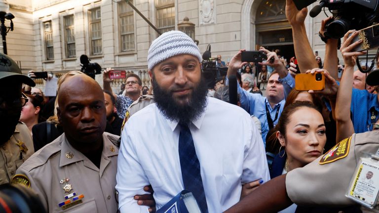 Adnan Syed leaves the courthouse on Monday