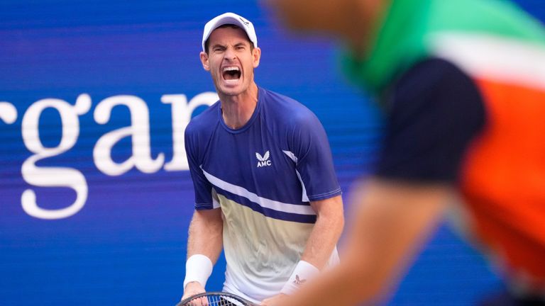 September 2, 2022;  Flushing, NY, USA;  Britain's Andy Murray after his win over Italy's Matteo Berrettini on day five of the 2022 US Open tennis tournament at the USTA Billie Jean King National Tennis Center.  Required credit: Robert Deutsch-USA Sports TODAY