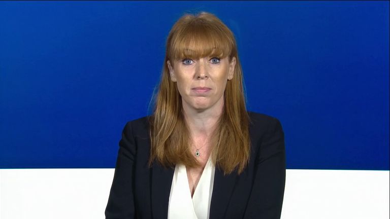 Angela Rayner says Boris Johnson&#39;s last speech as prime minister was &#34;completely deluded&#34;