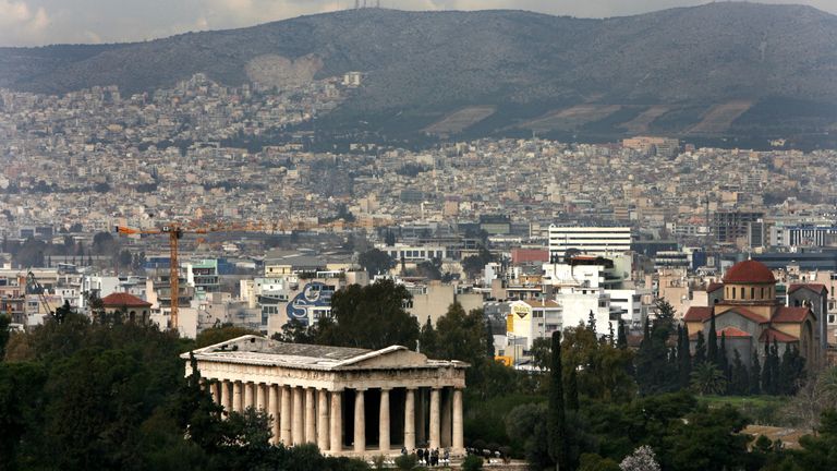 A capital grega de Atenas