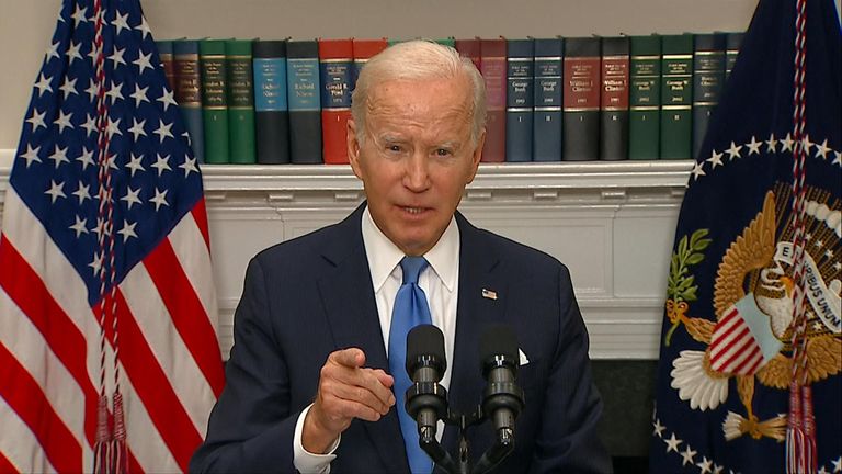 US President Joe Biden has issued a warning to Vladimir Putin. 
