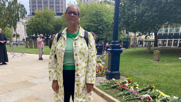 Jacqui Francis, 60, was the first person to sign a book of condolence at the city&#39;s Hall of Memory.