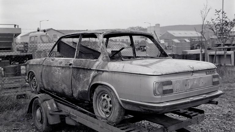 Mrs MacRae&#39;s burnt out BMW was found at the time of the disappearances