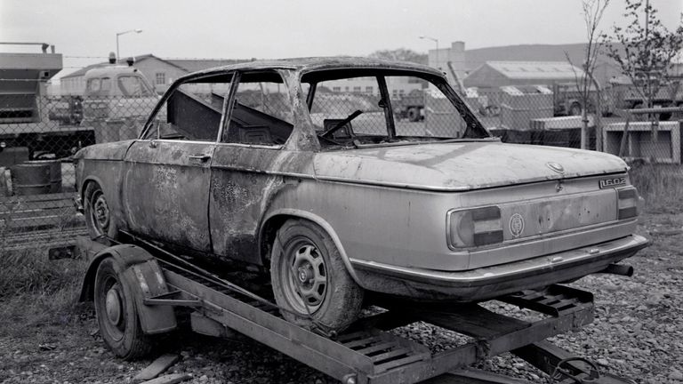 Mrs MacRae&#39;s burnt out BMW was found at the time of the disappearances